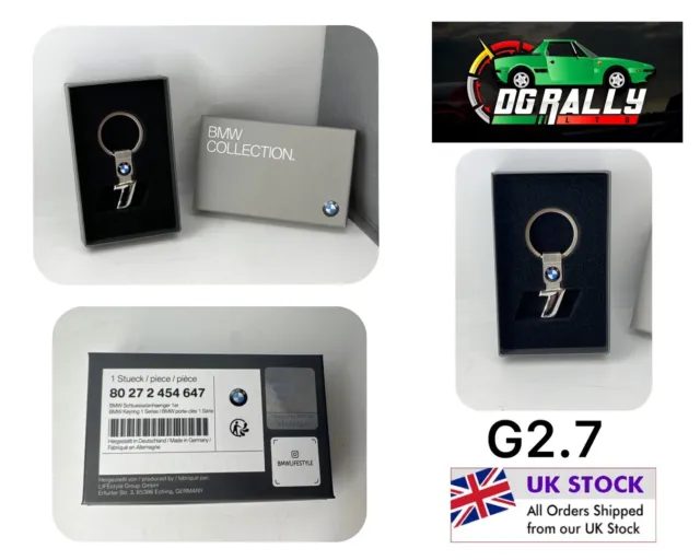 Genuine BMW 1 Series Metal Keyring Key Chain Keyfob Pendant 80272454647
