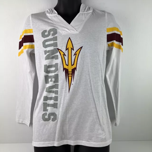 Arizona State Sun Devils Licensed Long Sleeved Hooded T-Shirt Mens L