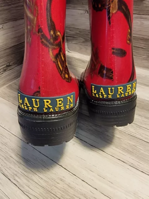 Ralph Lauren Rossalyn II Tall Rain Boots women’s size 5 B Free Shipping 3