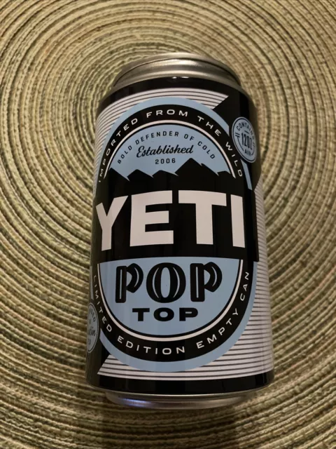 YETI "Pop Top" Can Limited Edition Empty Can - Hidden Compartment Can