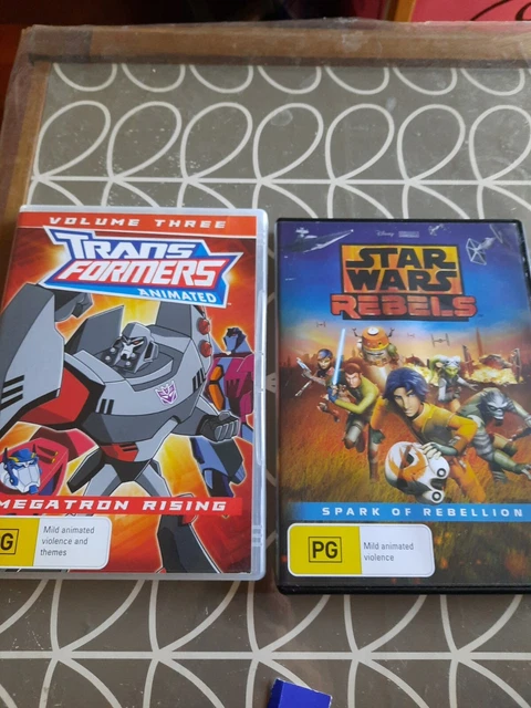 TRANSFORMERS ANIMATED - Megatron Rising : Vol 3 DVD Bundle + Star Wars ...
