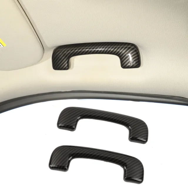 Carbon Fiber Roof Grab Handle Trim Cover for Jeep Grand Cherokee 11-20 Interior