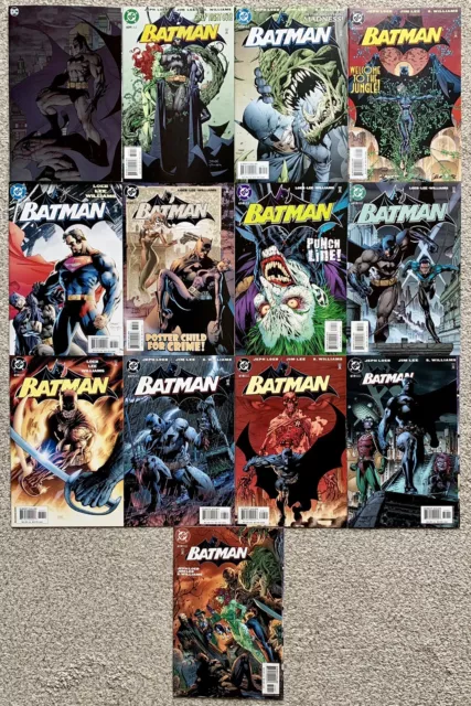 Batman #608-619 Full Set 2003 COMPLETE HUSH STORY DC Comics Jeph Loeb Jim Lee