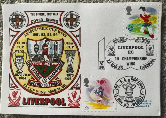 Liverpool Record Holders 14th May 1988 Dawn First Day Cover