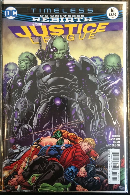 JUSTICE LEAGUE #16 La Couverture De L'Un Nm- 1st Imprimé Dc Comics EUR ...