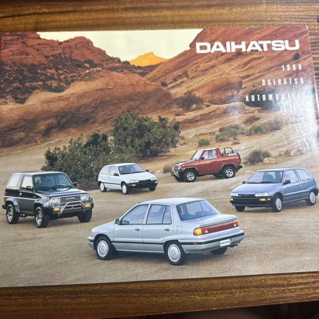 1990 Daihatsu Charade Rocky 4x4 USA Market Color Brochure Catalog Prospekt