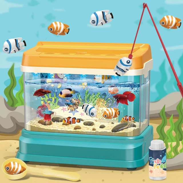 Kids Water Table Fishing Game Electric Fish Tank Simulation Aquarium Magnetic Fi