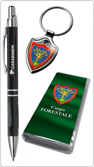 Set Penna, Portachiavi E Fermasoldi A Tema Carabinieri - Ideale Per Appassionati E Collezionisti - Foto 7
