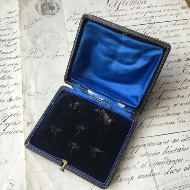 Écrin Ou Boîte En Cuir Ancienne Pour Bracelet Lescop - Origine Brest - Occasion