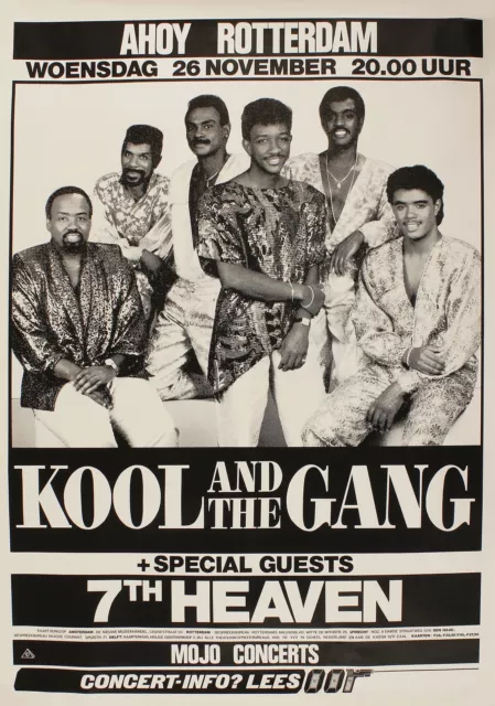 Kool and the Gang Rotterdam 16" x 12" Photo Repro Concert Poster