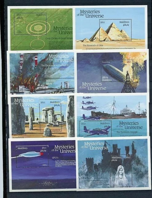 Maldive islands #1757-1772 (MA176) Comp 1992 Mysteries of the Universe, MNH,VF