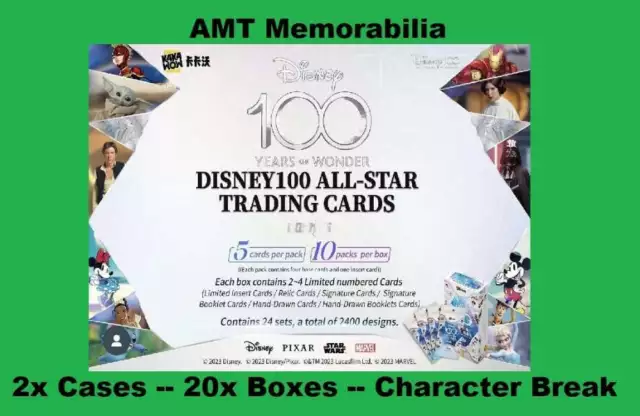 Pinocchio 2024 Kakawow Disney Cosmos All Star 100 2X Case 20X Box Break #1