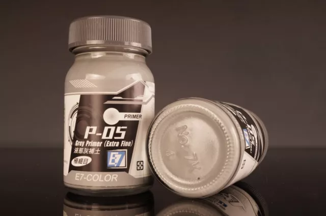 E7-Color "P" Series Primer Apprêt P-05 Grey Extra Fine (50ml) For Model Kit