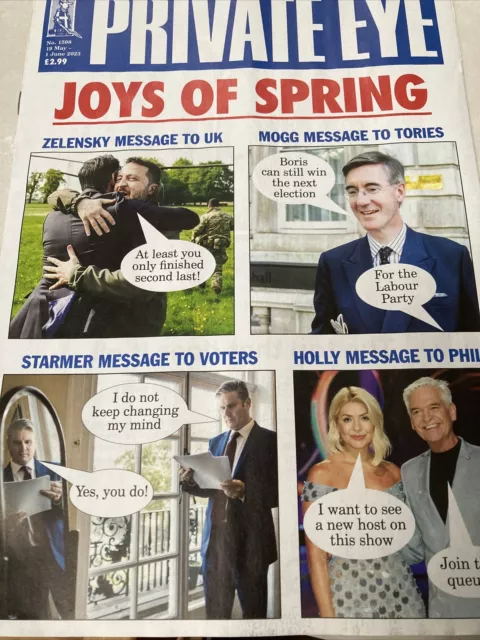 Private Eye magazine #1598 19 May 2023 Rishi Sunak spring Starmer Rees mogg