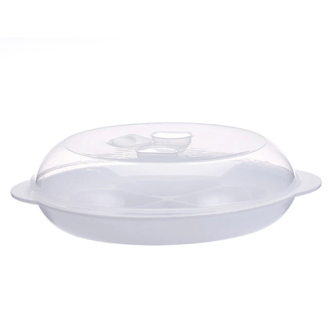 3 Vassoi Per Microonde - Griglie A Vapore Pieghevoli In Plastica Alimentare - Foto 7