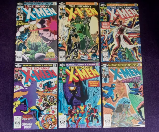 Uncanny X-Men #144 145 147 148 149 & 150 HIGH GRADE LOT OF 6 BOOKS 🔥 VF to NM+
