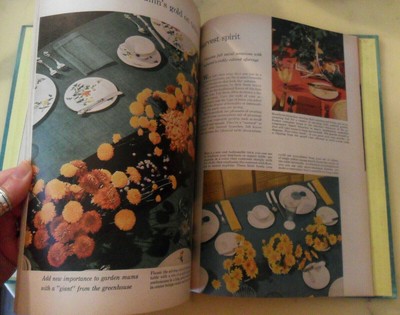 Vintage Better Homes & Gardens Flower Arranging BOOK 1957, Green Gold Hardcover 7