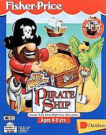 Great Adventures by Fisher-Price: Pirate Ship PC CD-Rom 1996 windows Kids game