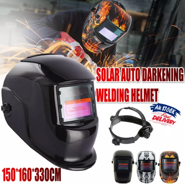 Auto Darkening Solar Welding Helmet Mask Arc Tig Mig Skull Welder Machine AU