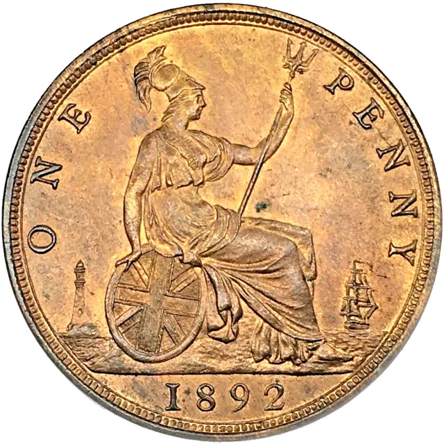 Victoria. Penny. 1892.   Uncirculated with lustre..  9743. 2