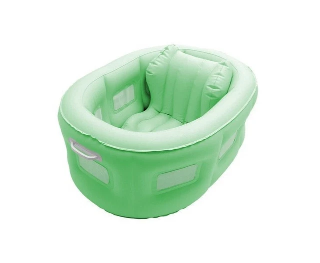 Swim Central 4-in-1 Room to Grow Portable Green Inflatable Baby Bathinet