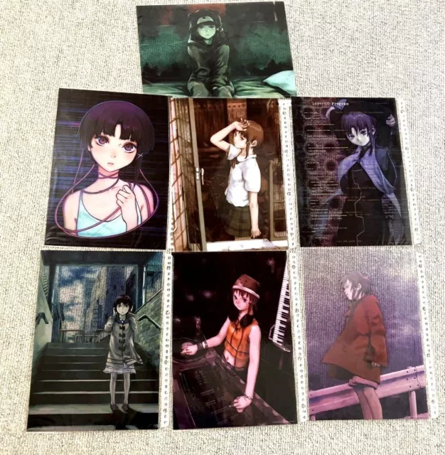 Serial Experiments Lain A4 Clear Poster Complete Set of 7