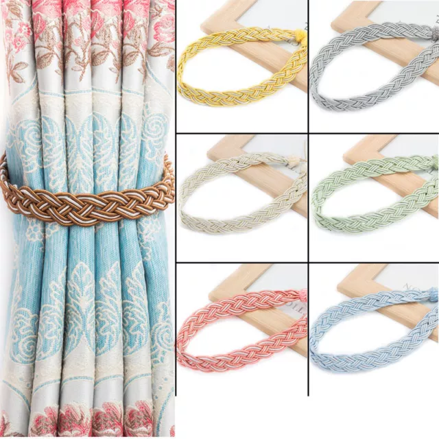 Curtain Rope Tassel Tiebacks Holdbacks Rope Tie Backs 10 Colors Home Decor