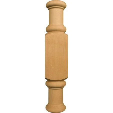 OSBORNE WOOD PRODUCTS 7115HM 10 x 2 x 1 Sm. Center Half Round Plinth with Spool