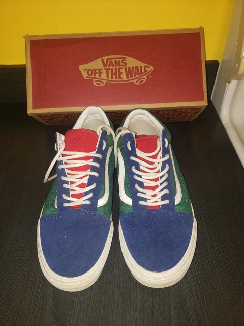Vans Old Skool Yacht Club Blue Green Yellow Men's Size 11.5