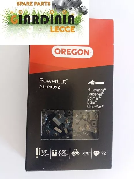 CATENA OREGON PowerCut  21LPX 072 spessore 058" (1.5mm) passo 325" 72 maglie