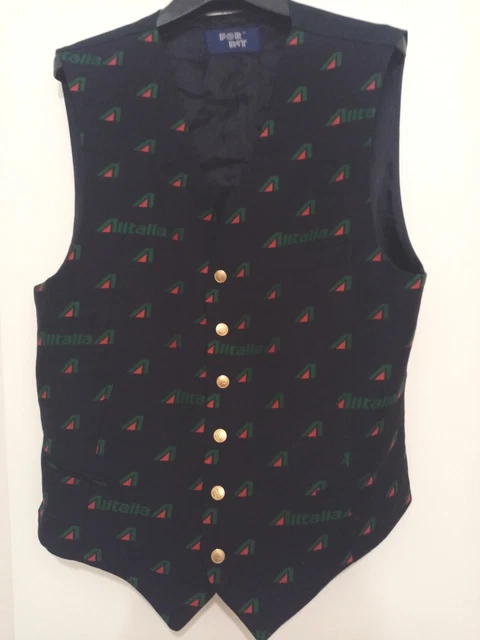 Gilet panciotto uomo 🇮🇹Alitalia 🇮🇹made in Italy by Alberta Ferretti