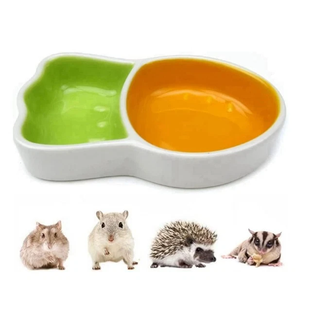 Ceramic Hamster Food Bowl, Rabbit Food Dish, Water Bowl For Small Pets Feeding Of Rats Rats Tray Saucer Dishes