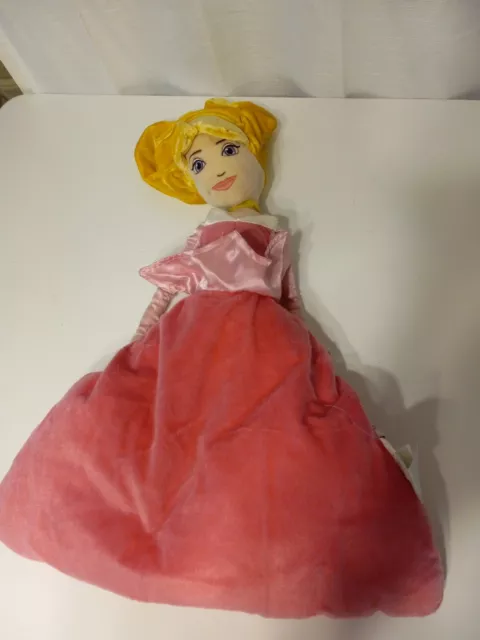Disneys Princess Aurora Sleeping Beauty Pink Dress pillow Plush toy