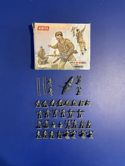 Airfix HO-OO Boxed British Commandos X40 Complete Set