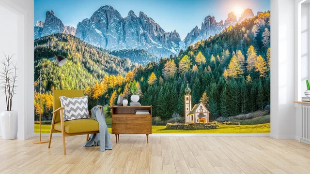 3D Rainbow Forest 170 Marco Carmassi Wall Sticker