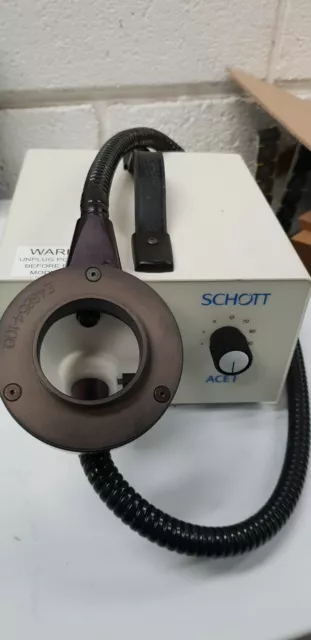 Schott-Fostec ACE I Fiber Optic Light Source & Microscope Light Guide