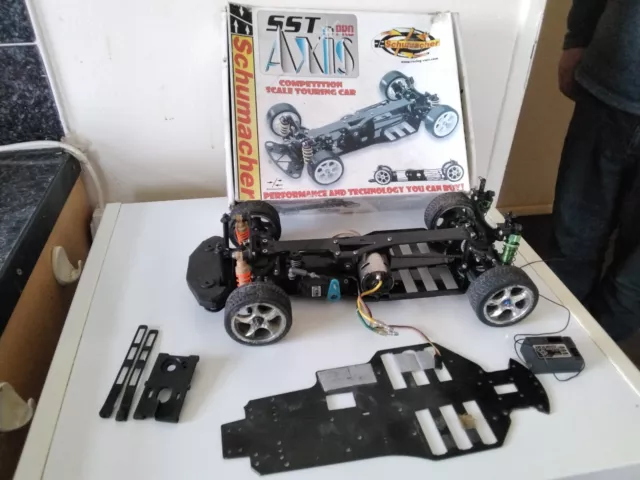 Schumacher  sst axis pro carbon fibre 4wc rc rolling chassis 1:10 electric boxed