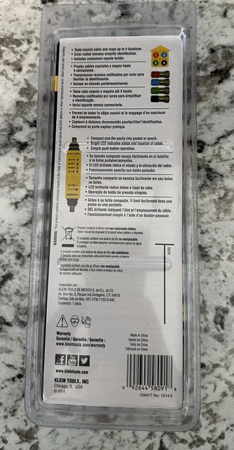 Klein Tools VDV512-058 Coax Explorer® Plus Tester - New 2