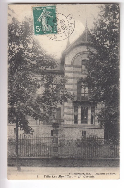 Cpa Bagnoles De L'orne 61 - Villa Les Myrtilles Du Doctor Gervais 1908 ~C98