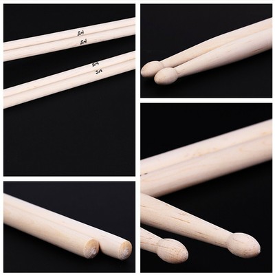 TAMBURO 5A legno acero ROCKBAND Anti-Slip BACCHETTE 5 COLORI HOT T 
