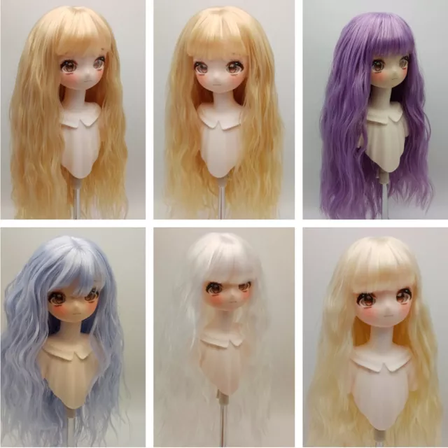 Dolls Wavy Wigs Hair Accessories DIY Replacement for 1/3 1/4 1/6 BJD SD Dolls
