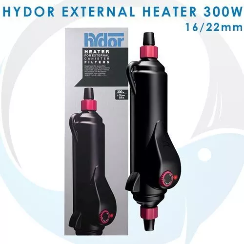 Hydor 300W External Inline Heater 16mm for 16/22mm Aquarium Canister Filter Hose