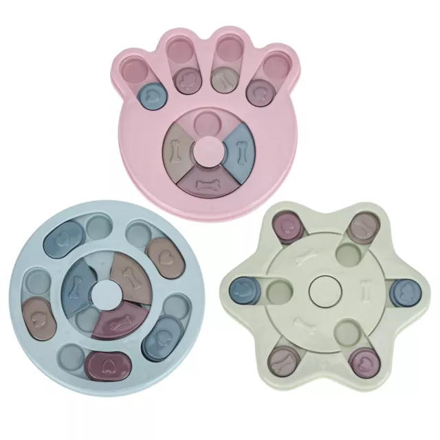 Dog Slow Feeding Plate Cat Food Dispenser Tray Pet Feeder Training Toy Supply