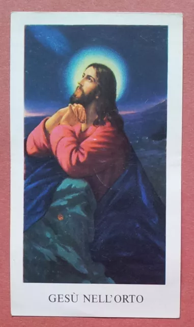 Santino Holy Card: Gesù nell'orto - Ed. EGIM 203