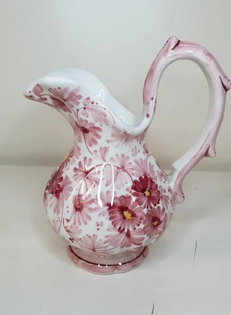 Brocca acqua ceramica FLAMINIA dipinto a mano