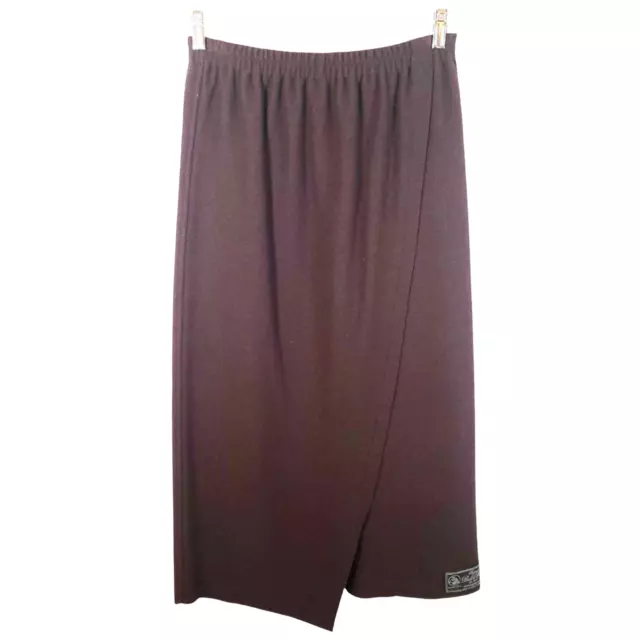 ELEMENTE CLEMENTE by OSKA ~NWT ~ 1=S ~ Brown Wool Asymmetric Lagenlook Skirt