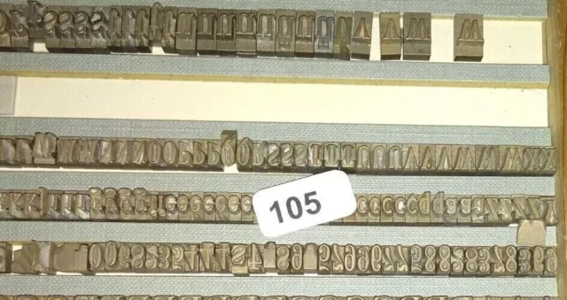 (105)  Messingprägebuchstaben Buchbinder