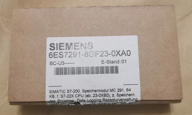 Speicherkarte 6ES7291-8GF23-0XA0 SIEMENS / #D A07E 9356
