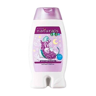 Lavado corporal y baño de burbujas Avon Naturals buenas noches lavanda para niños 250 ml, totalmente nuevo