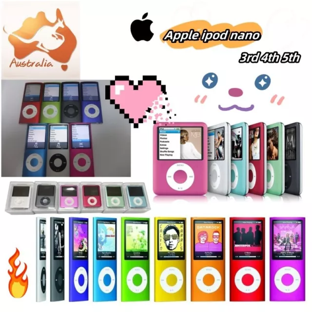 👍Brand New Apple ipod nano 3rd 4th 5th generation gen 4/8/16GB-All colours